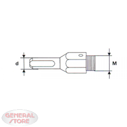 GAMBO FRESE TAZZA - Gambo 10 mm x frese edilizia diam 16/50 fig. 1